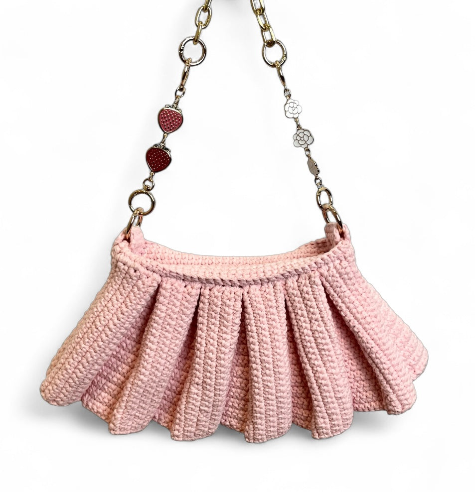 Crochet Skirt Bag | Crochet Lacoste Lenglen Bag