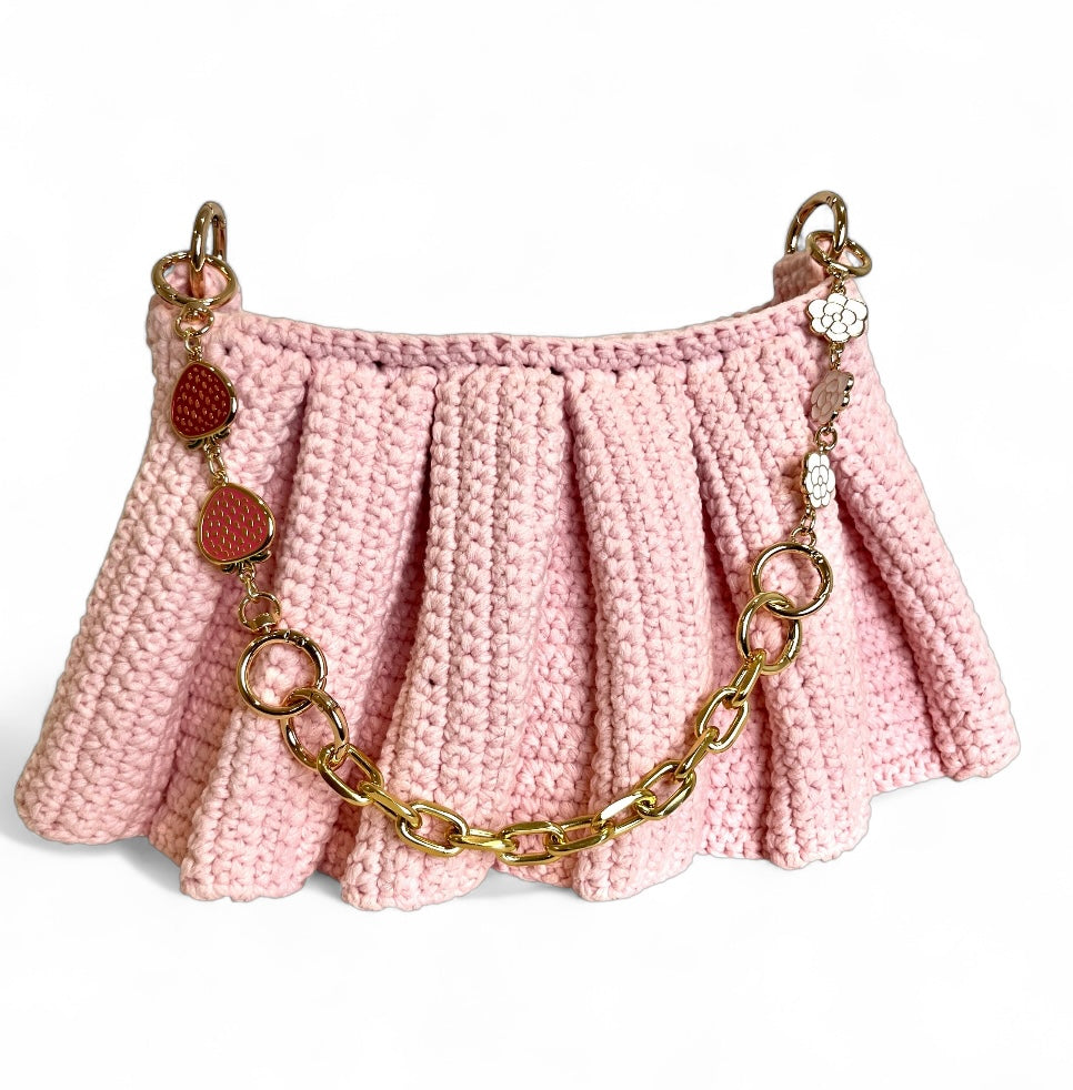 Crochet Skirt Bag | Crochet Lacoste Lenglen Bag
