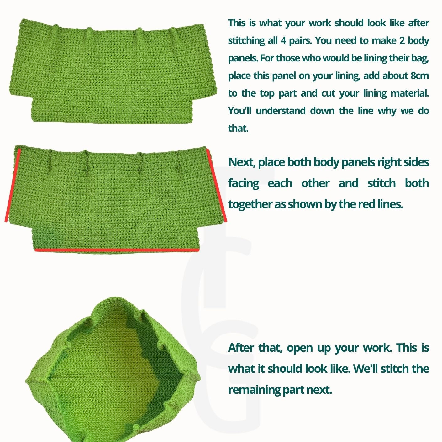 Crochet Fendi Chef Inspired Bag PDF Pattern