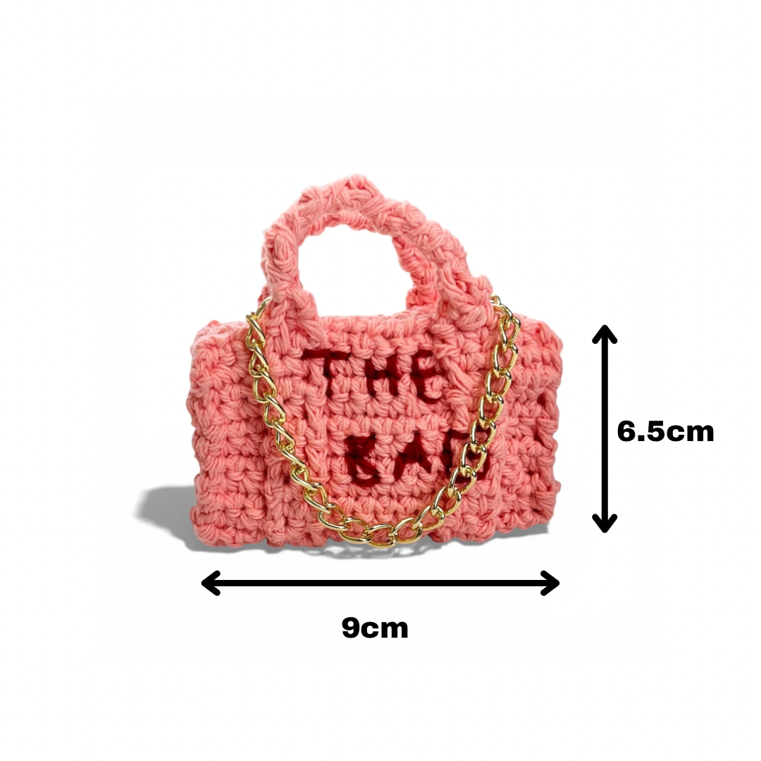 Crochet Marc Jacobs inspired Mini Tote Bag PDF Pattern