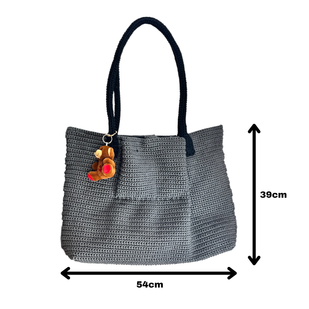 N95 Crochet Tote Bag