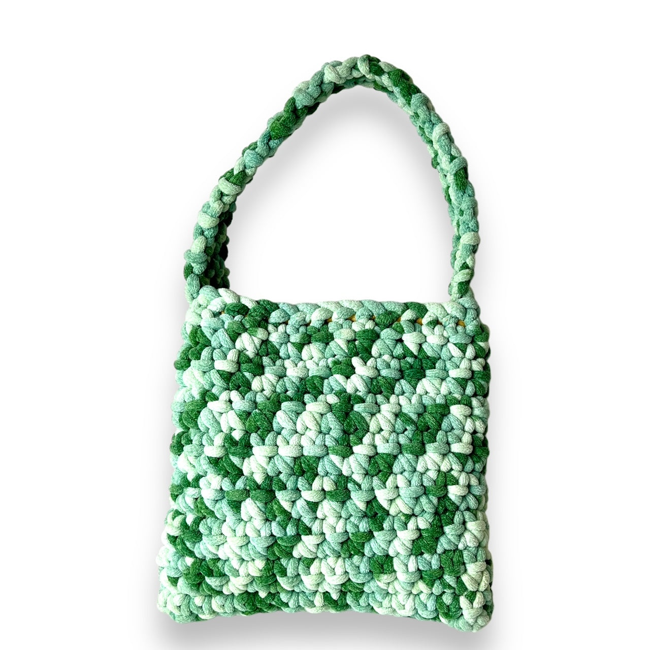 Green Crochet Tote