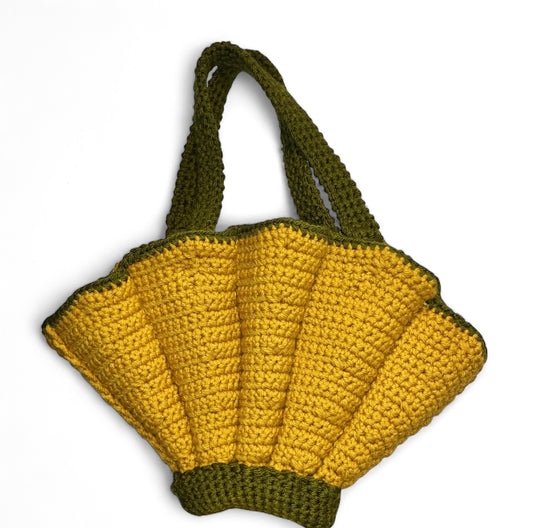 Crochet Seashell Tote Bag