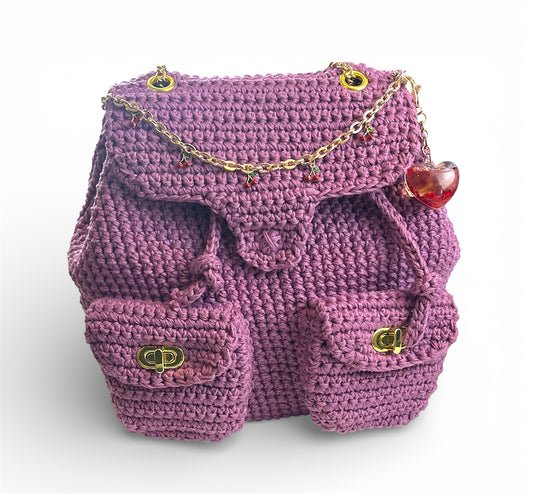 Coach Tabby Inspired Crochet Backpack PDF Pattern