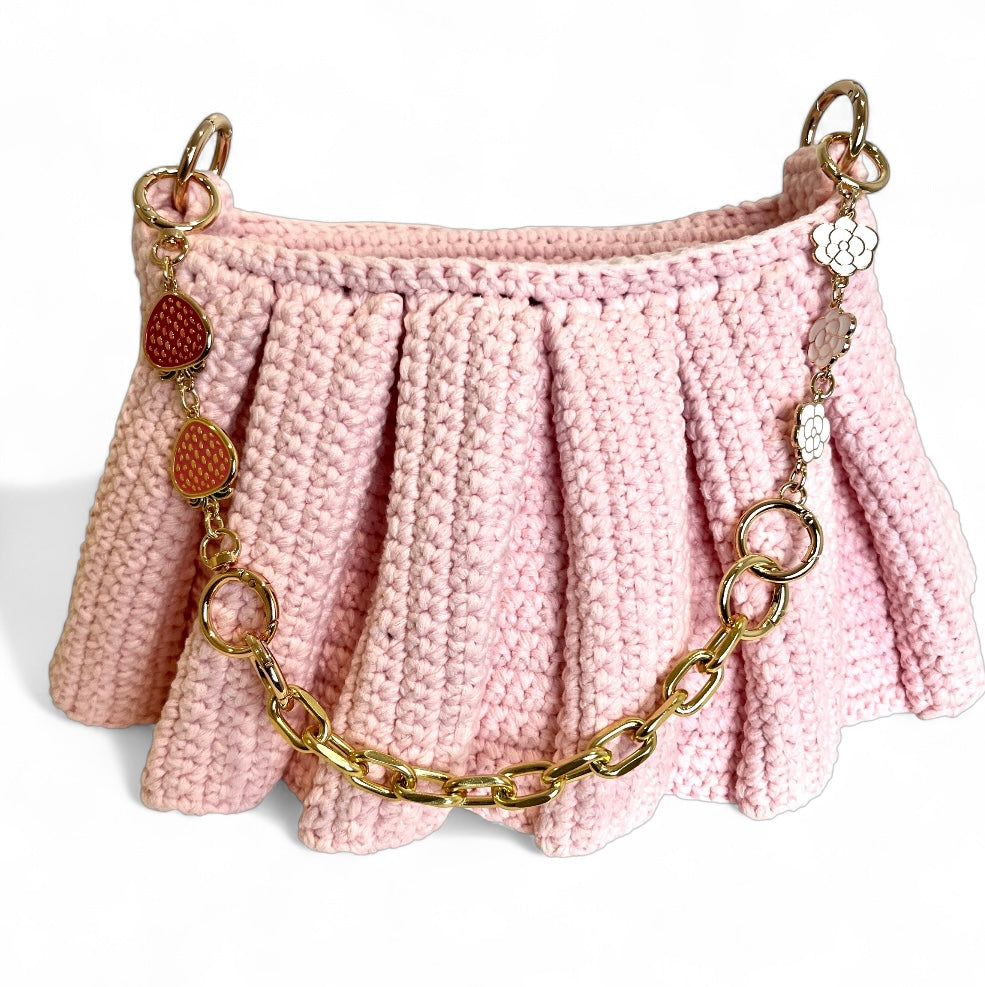 Crochet Skirt Bag | Crochet Lacoste Lenglen Bag