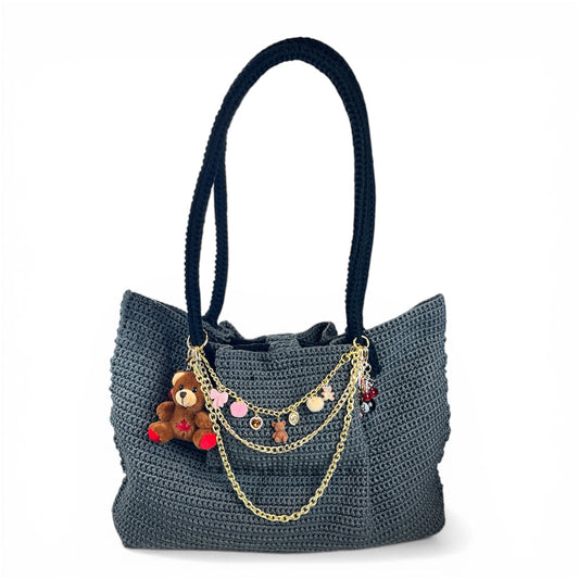 N95 Crochet Tote Bag