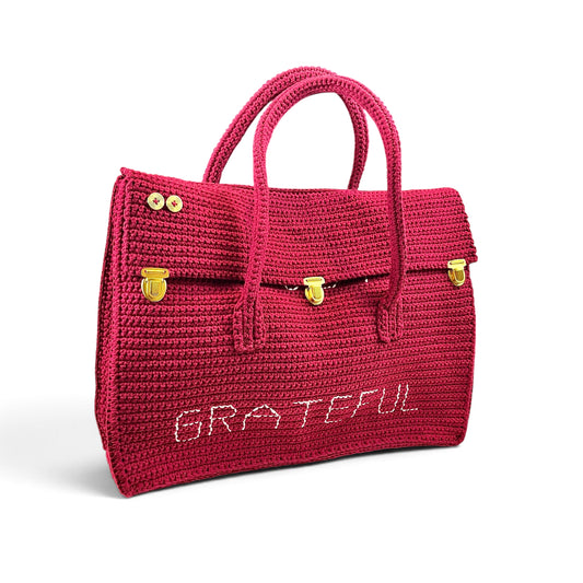 I Get Depressed Crochet Handbag