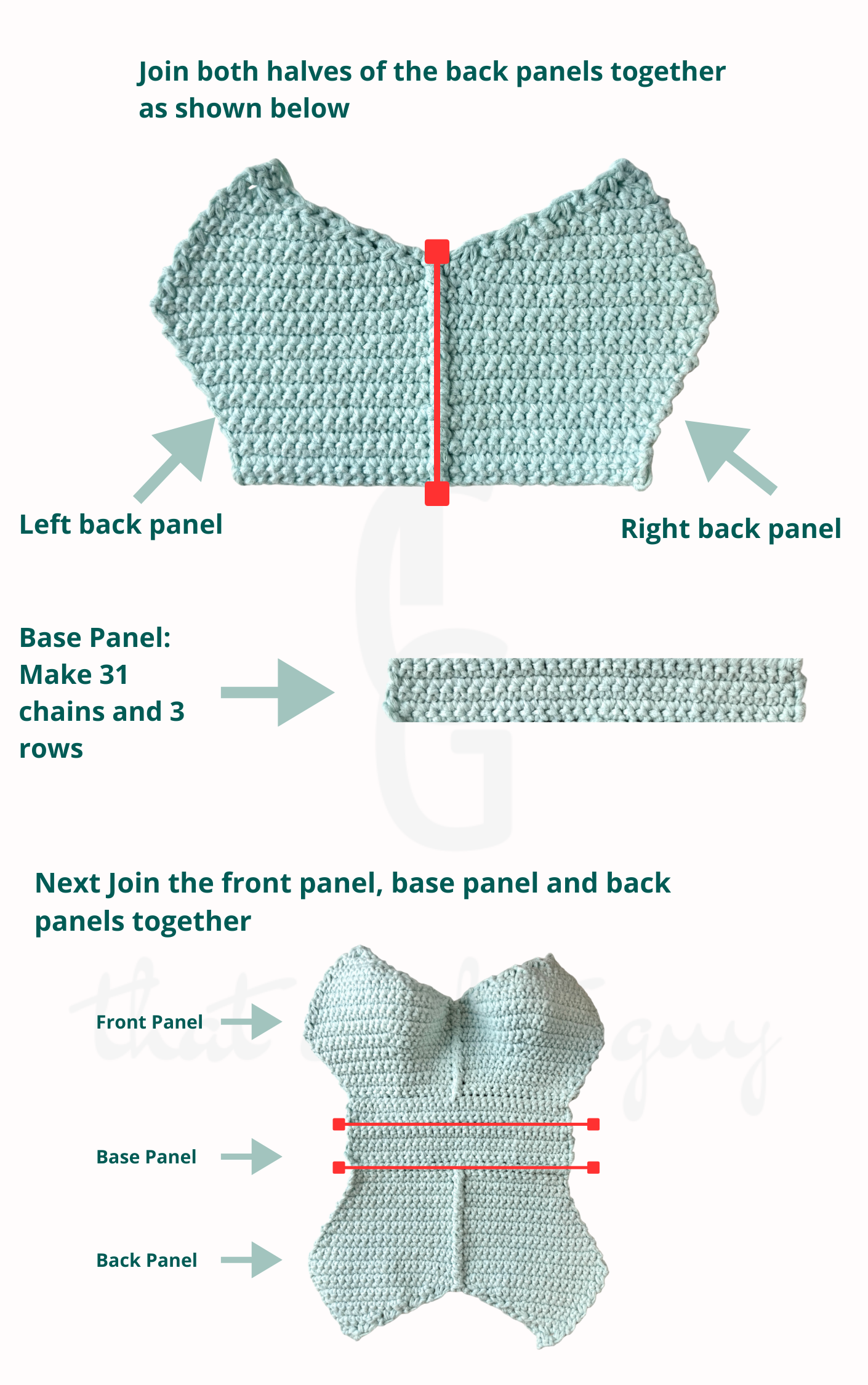 Crochet Bra Bag Pattern (PDF Download)