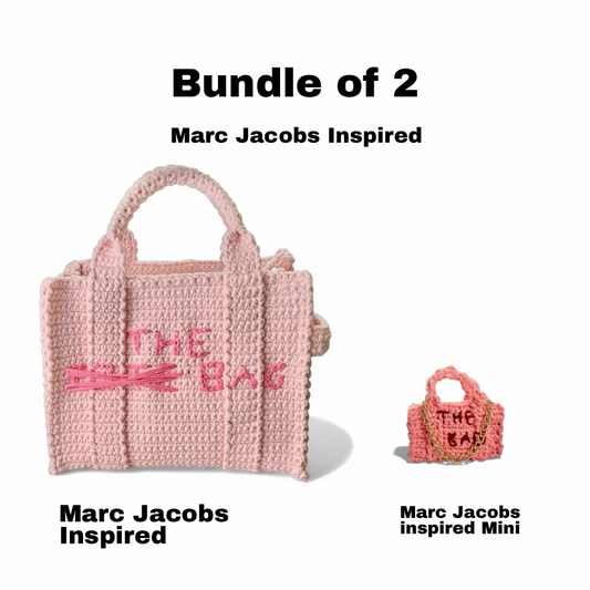 2-in-1 Marc Jacob's Inspired Crochet Bag + Mini Bag  PDF Pattern