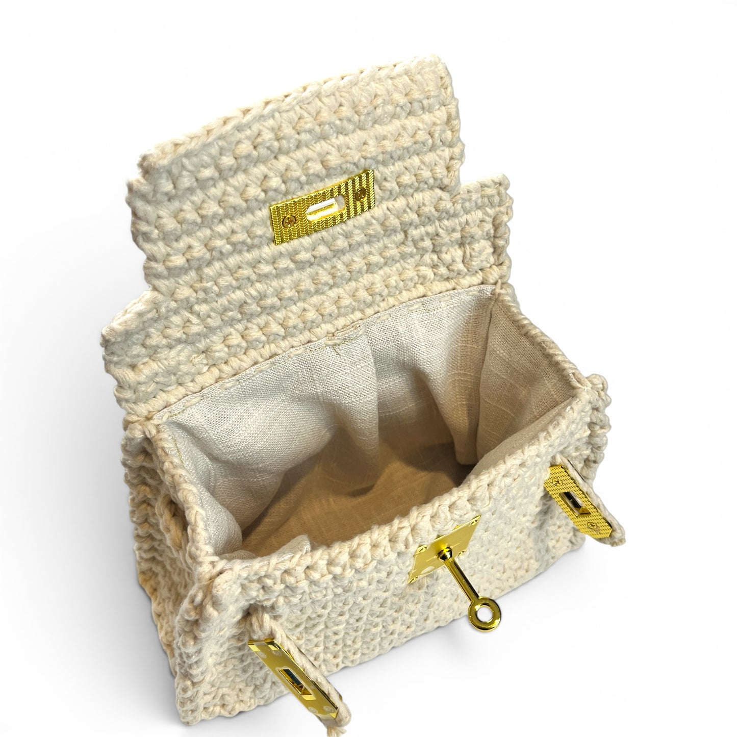 Crochet Mini Kelly Inspired Bag